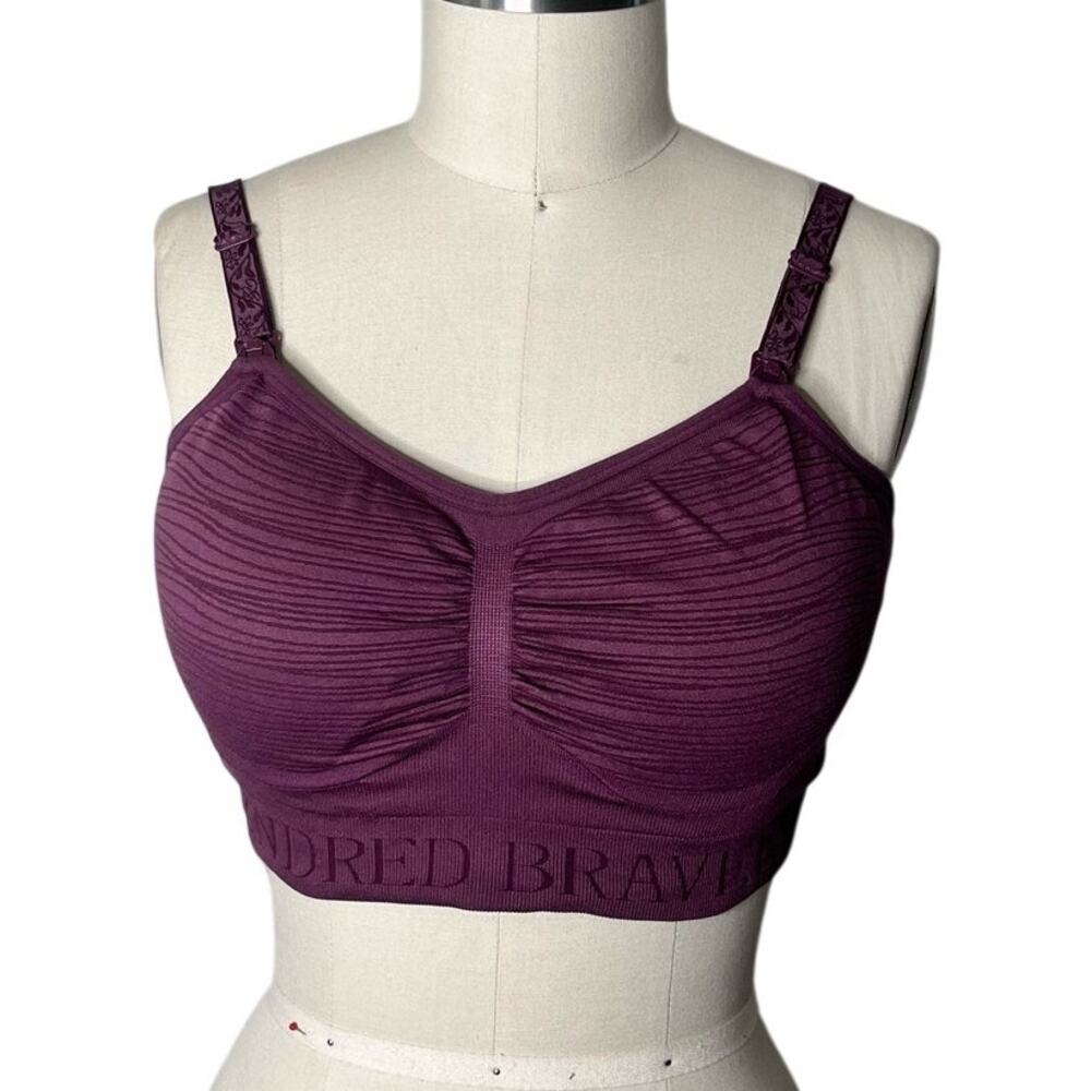 Kindred Bravely Sublime Hands-Free Pumping & Nursing Bra Plum Large